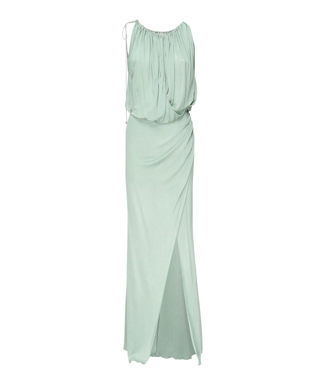 BLUMARINE Зеленое вискозное платье, фото 1