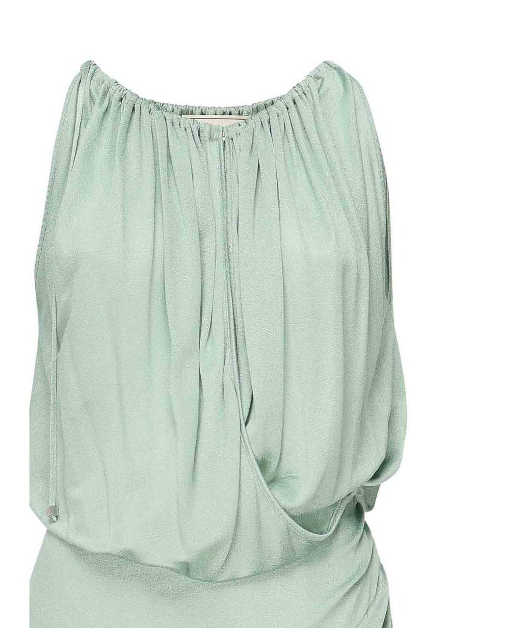 BLUMARINE Зеленое вискозное платье, фото 2