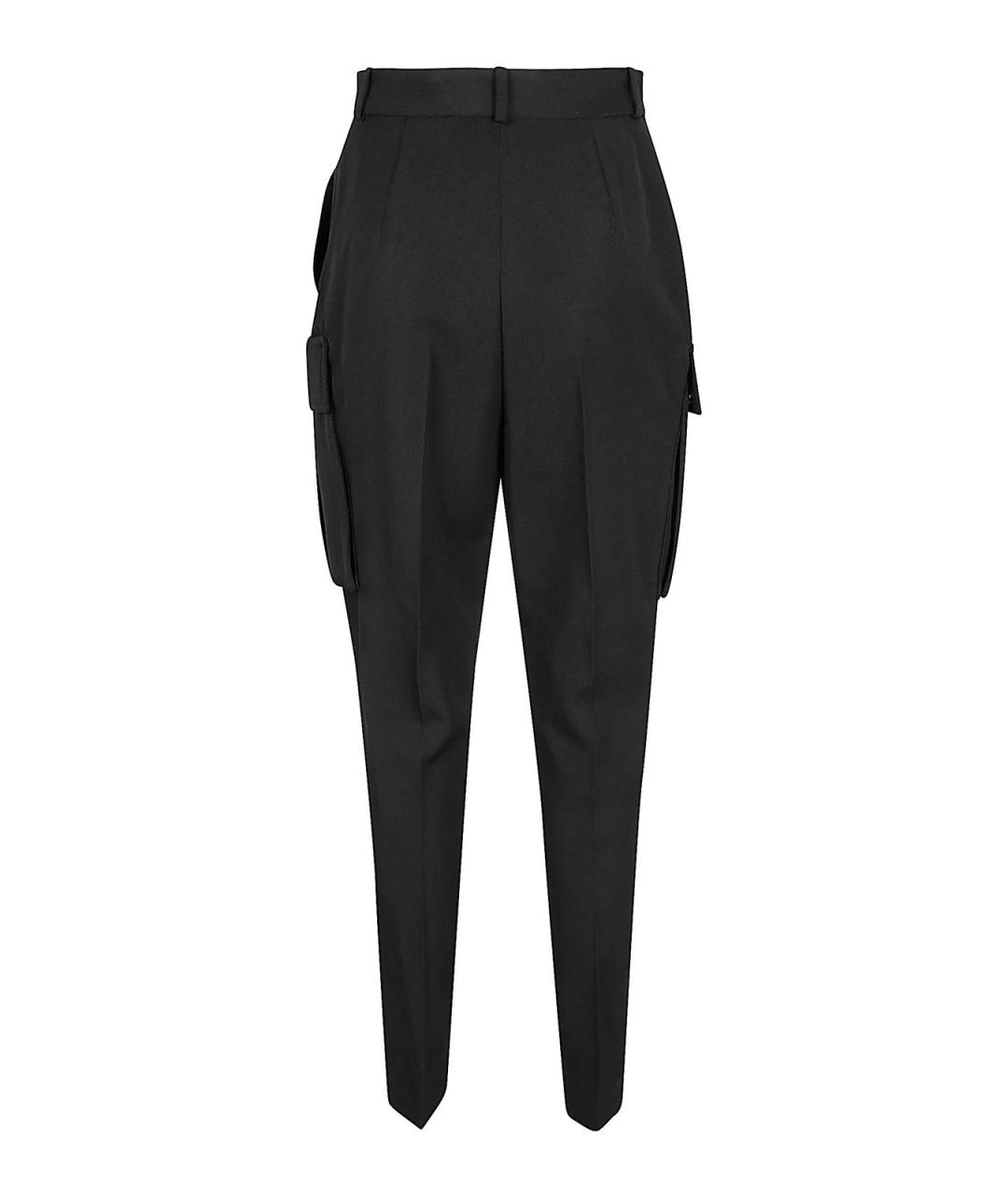 BALMAIN Черные шерстяные брюки узкие, фото 3