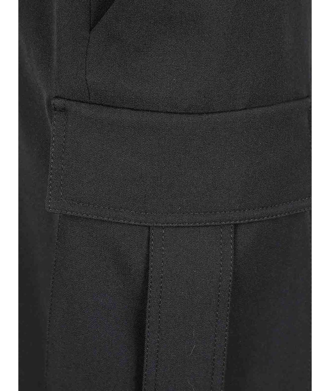 BALMAIN Черные шерстяные брюки узкие, фото 2