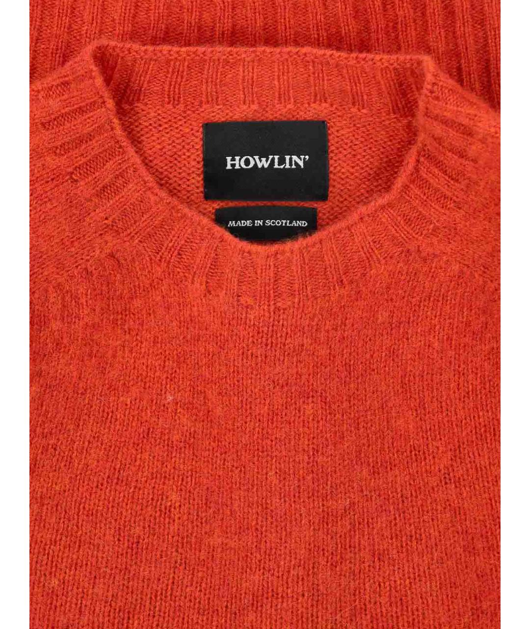 HOWLIN Оранжевый шерстяной джемпер / свитер, фото 3
