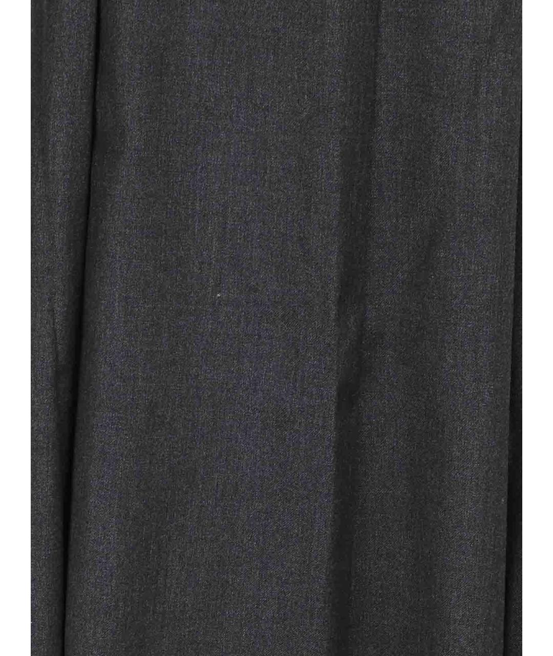 ERMANNO SCERVINO Черные шерстяные брюки широкие, фото 3