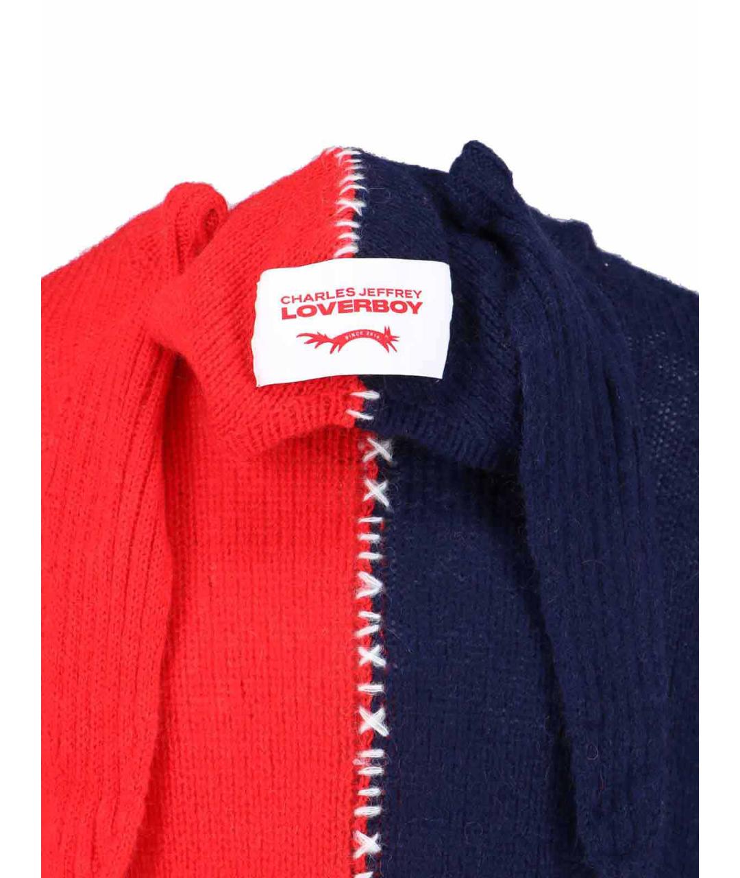 CHARLES JEFFREY LOVERBOY Красный шерстяной джемпер / свитер, фото 4