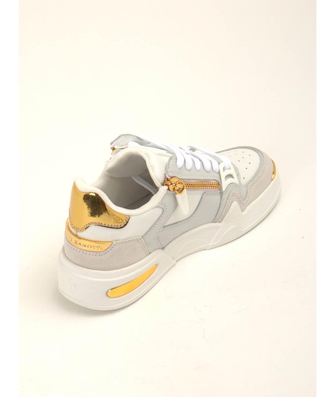 GIUSEPPE ZANOTTI DESIGN Белые низкие кроссовки / кеды, фото 4