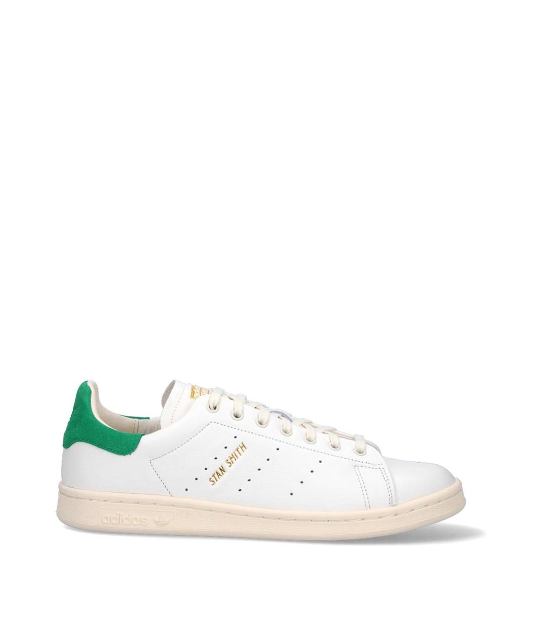 ADIDAS Белые кожаные низкие кроссовки / кеды, фото 1