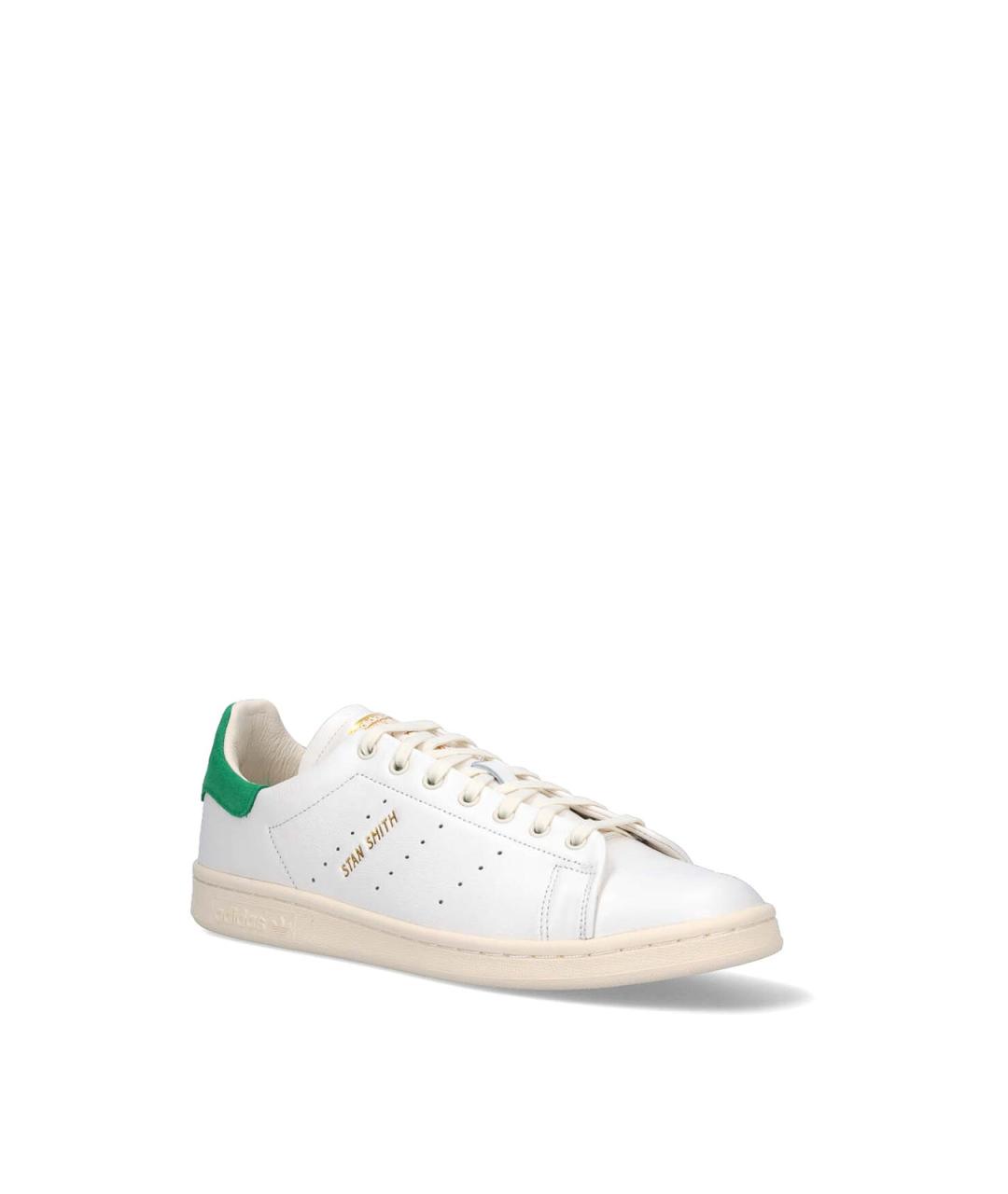 ADIDAS Белые кожаные низкие кроссовки / кеды, фото 2