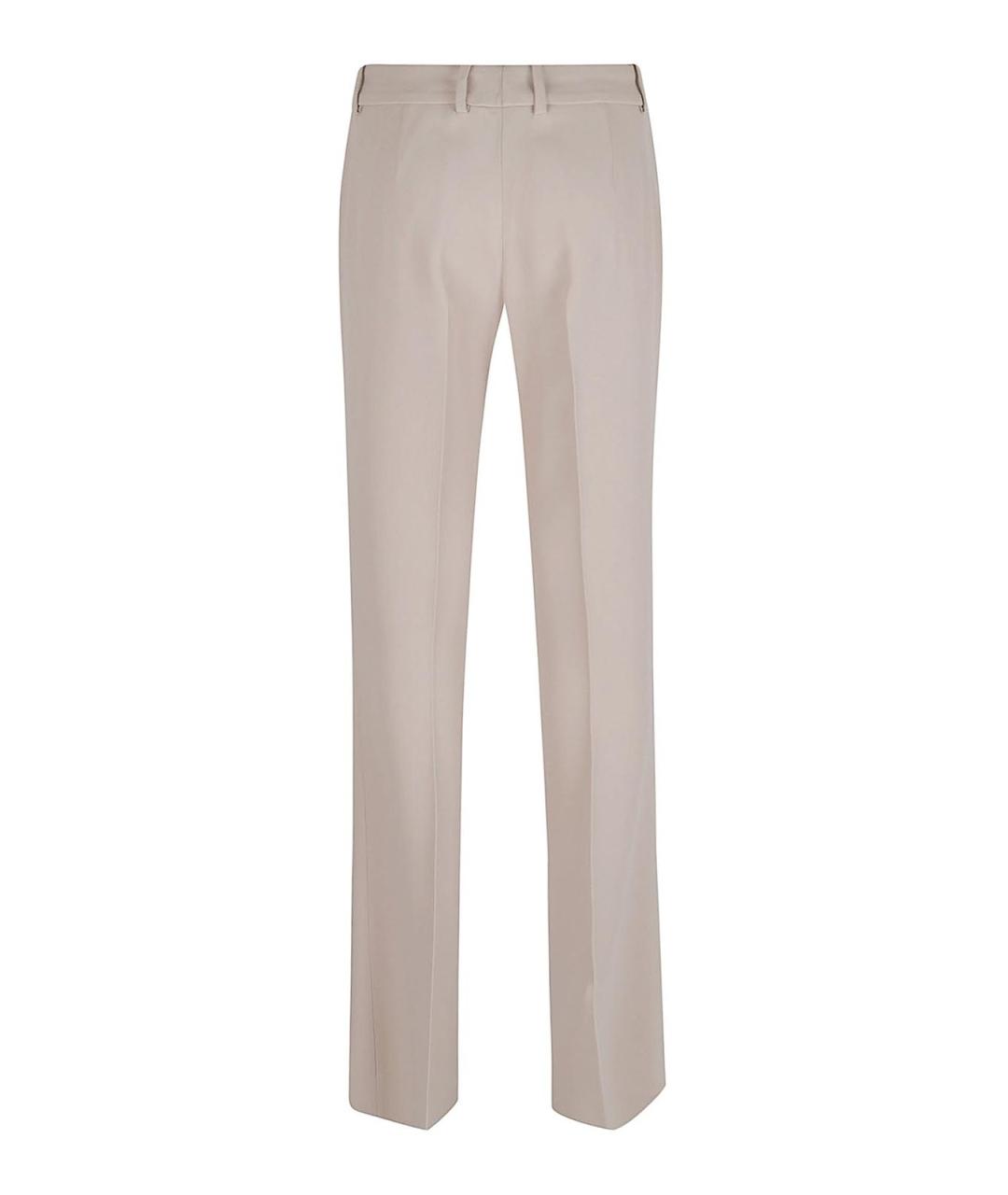 ERMANNO SCERVINO Бежевые вискозные брюки узкие, фото 2