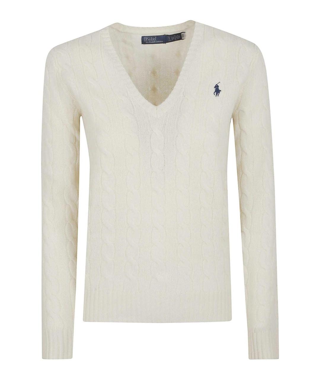 POLO RALPH LAUREN Бежевый кашемировый джемпер / свитер, фото 1