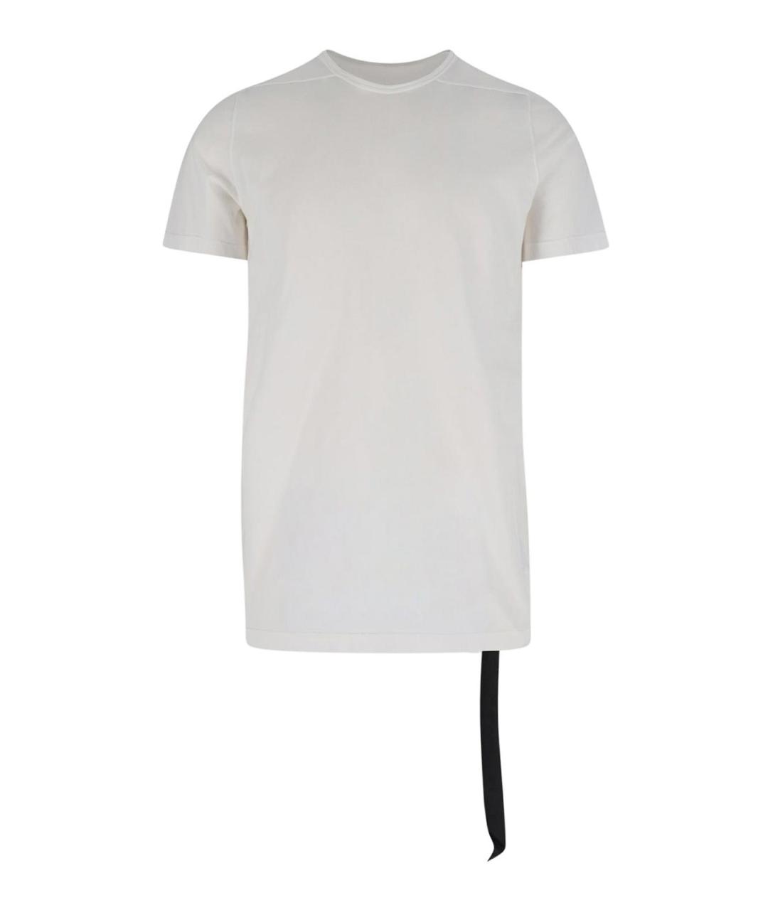 RICK OWENS Белая хлопковая футболка, фото 1
