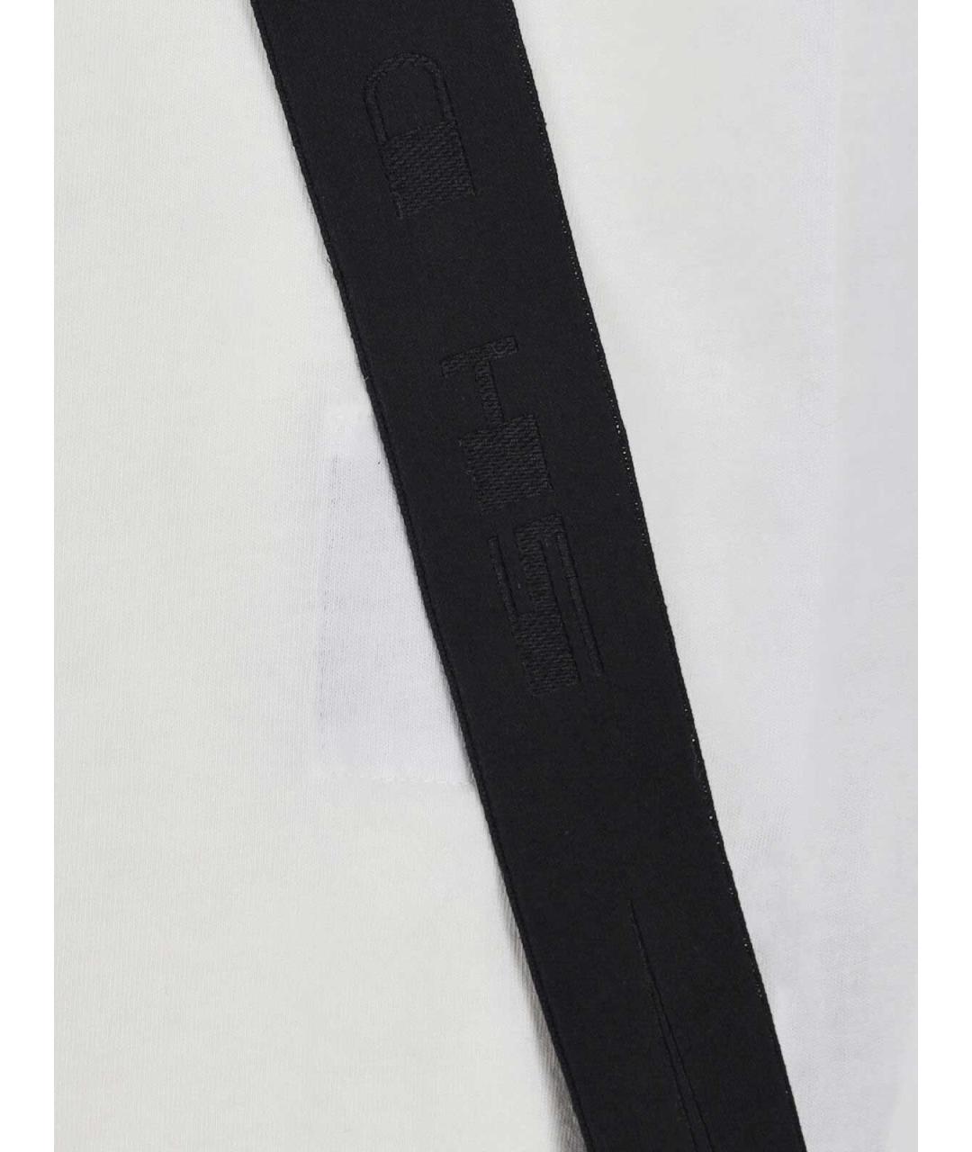 RICK OWENS Белая хлопковая футболка, фото 3