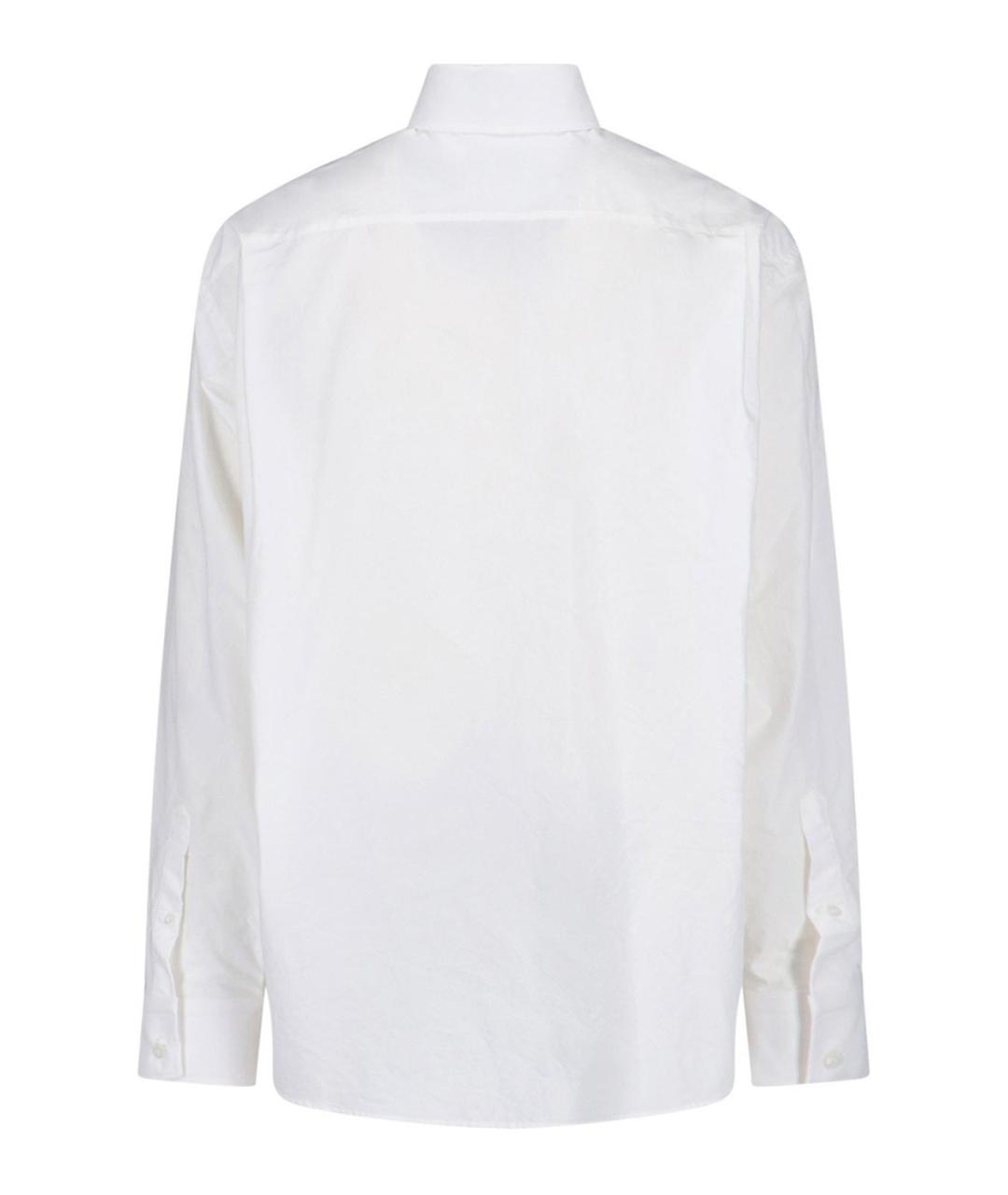 BALENCIAGA Белая хлопковая классическая рубашка, фото 2