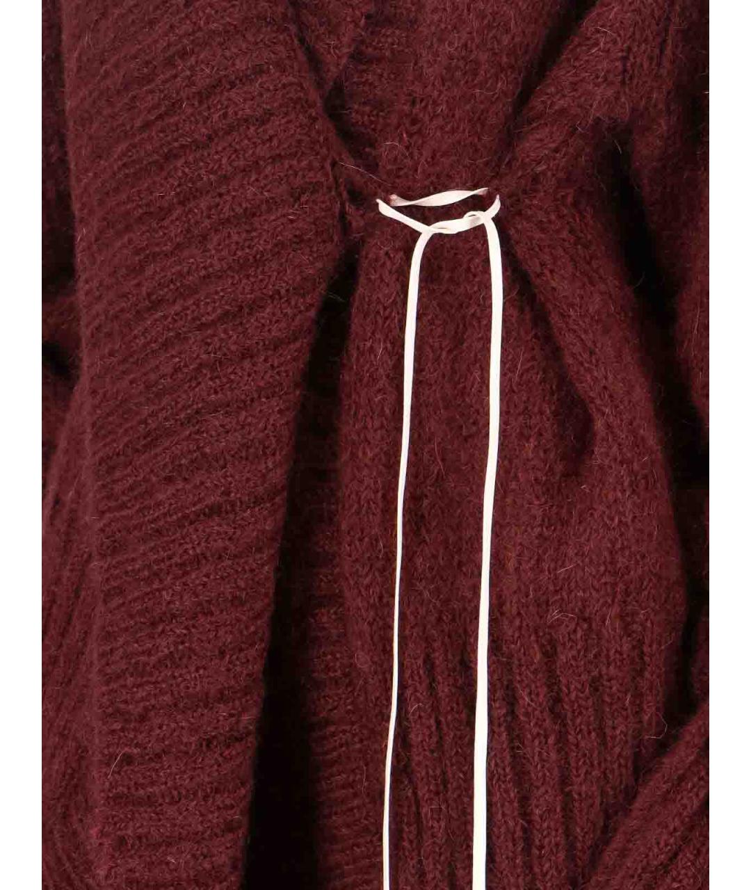 DRIES VAN NOTEN Красный шерстяной кардиган, фото 4