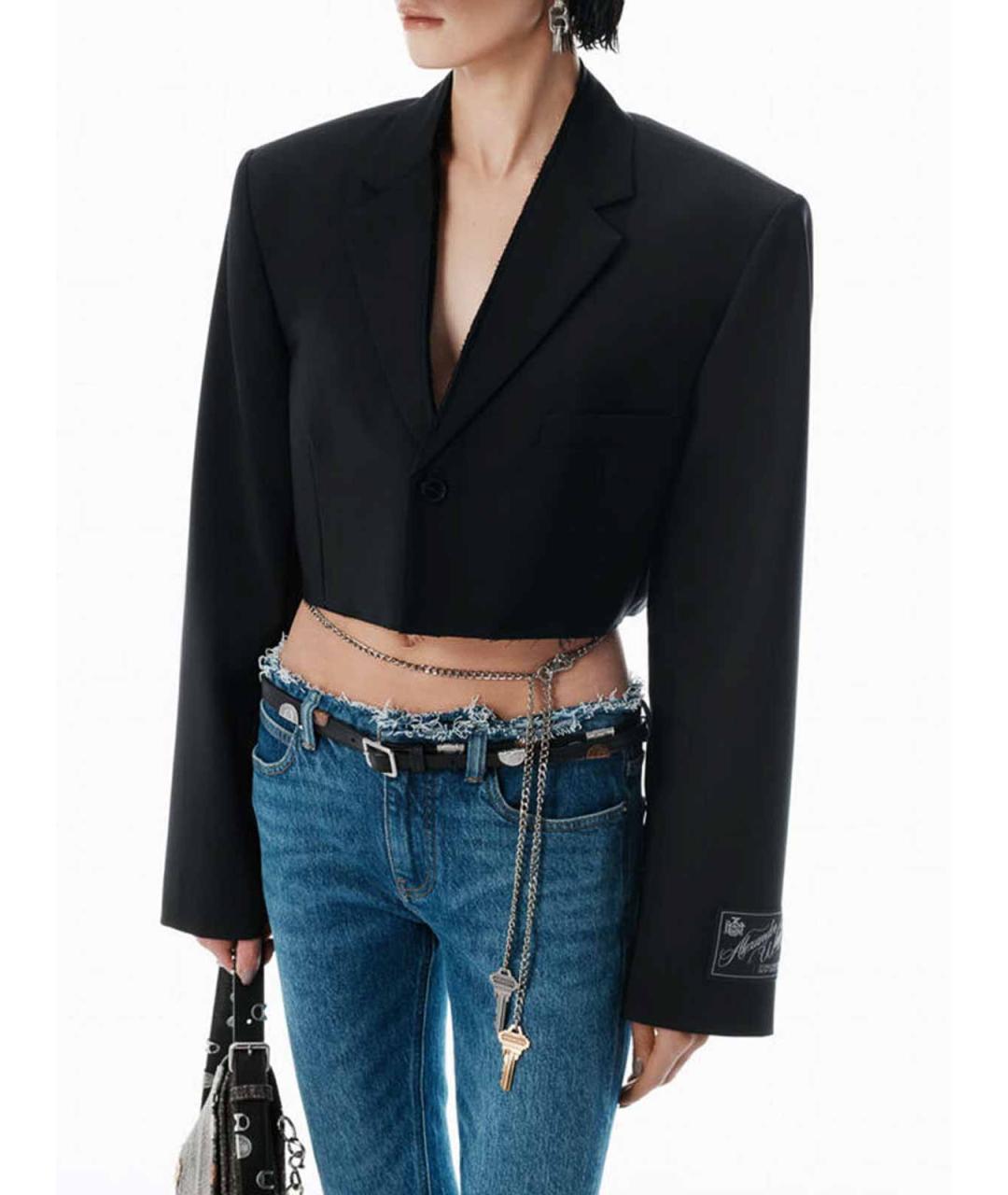 ALEXANDER WANG Черный шерстяной жакет/пиджак, фото 4