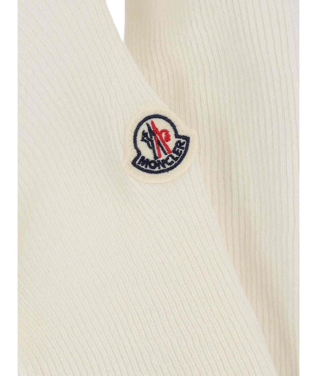MONCLER Белая хлопковая майка, фото 4