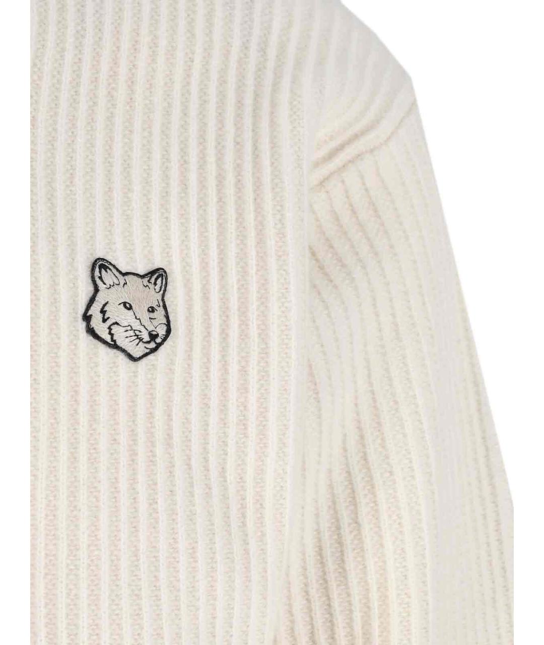 MAISON KITSUNE Белый шерстяной джемпер / свитер, фото 3