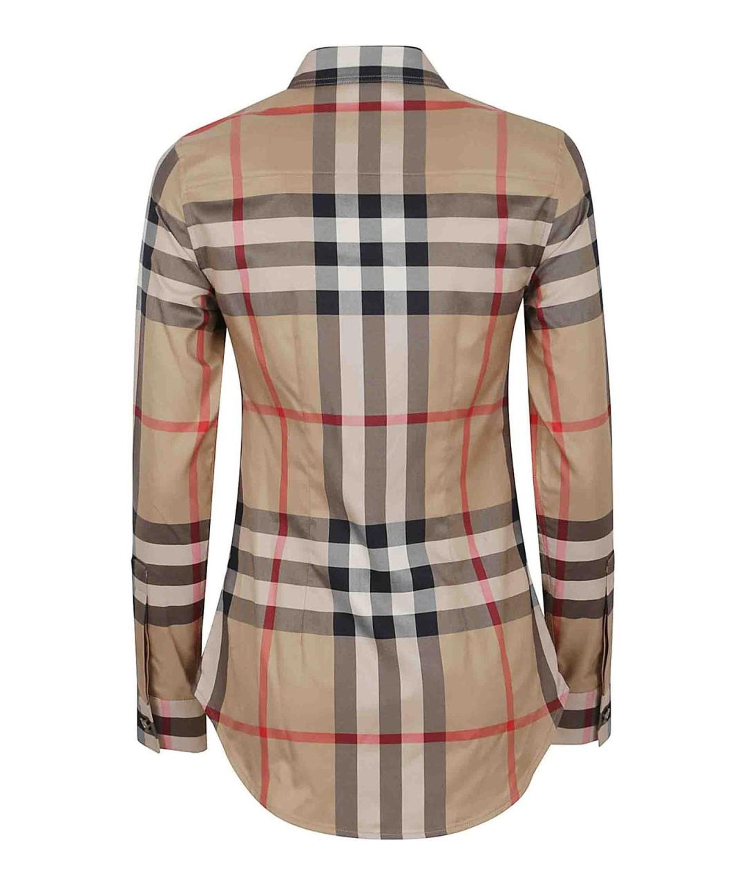 BURBERRY Бежевая хлопковая рубашка, фото 2