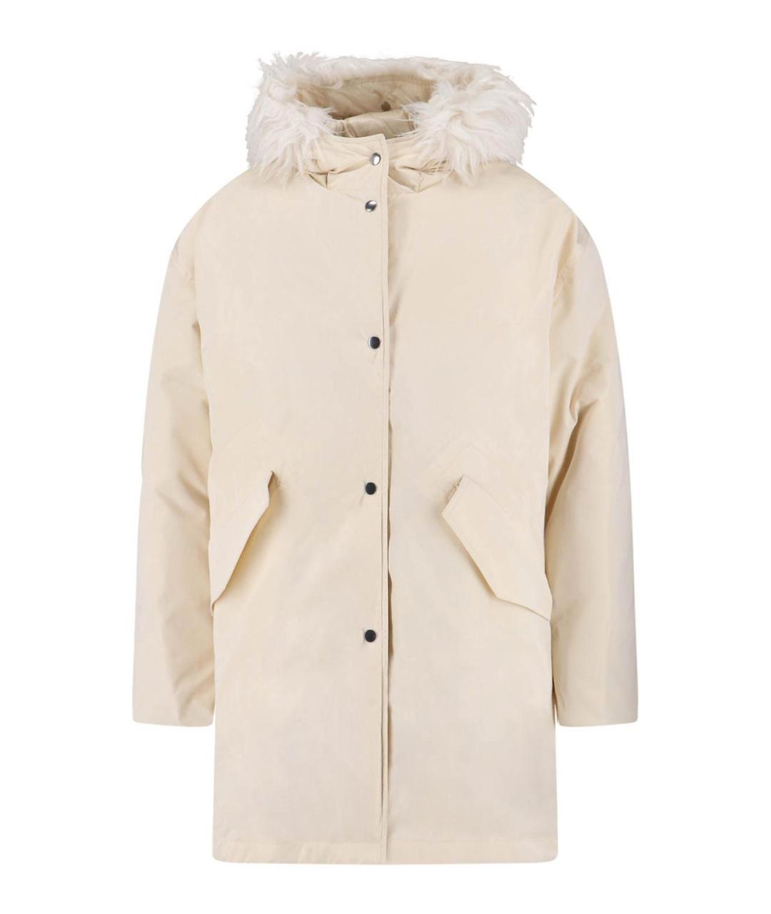 JIL SANDER Белая полиэстеровая парка, фото 1