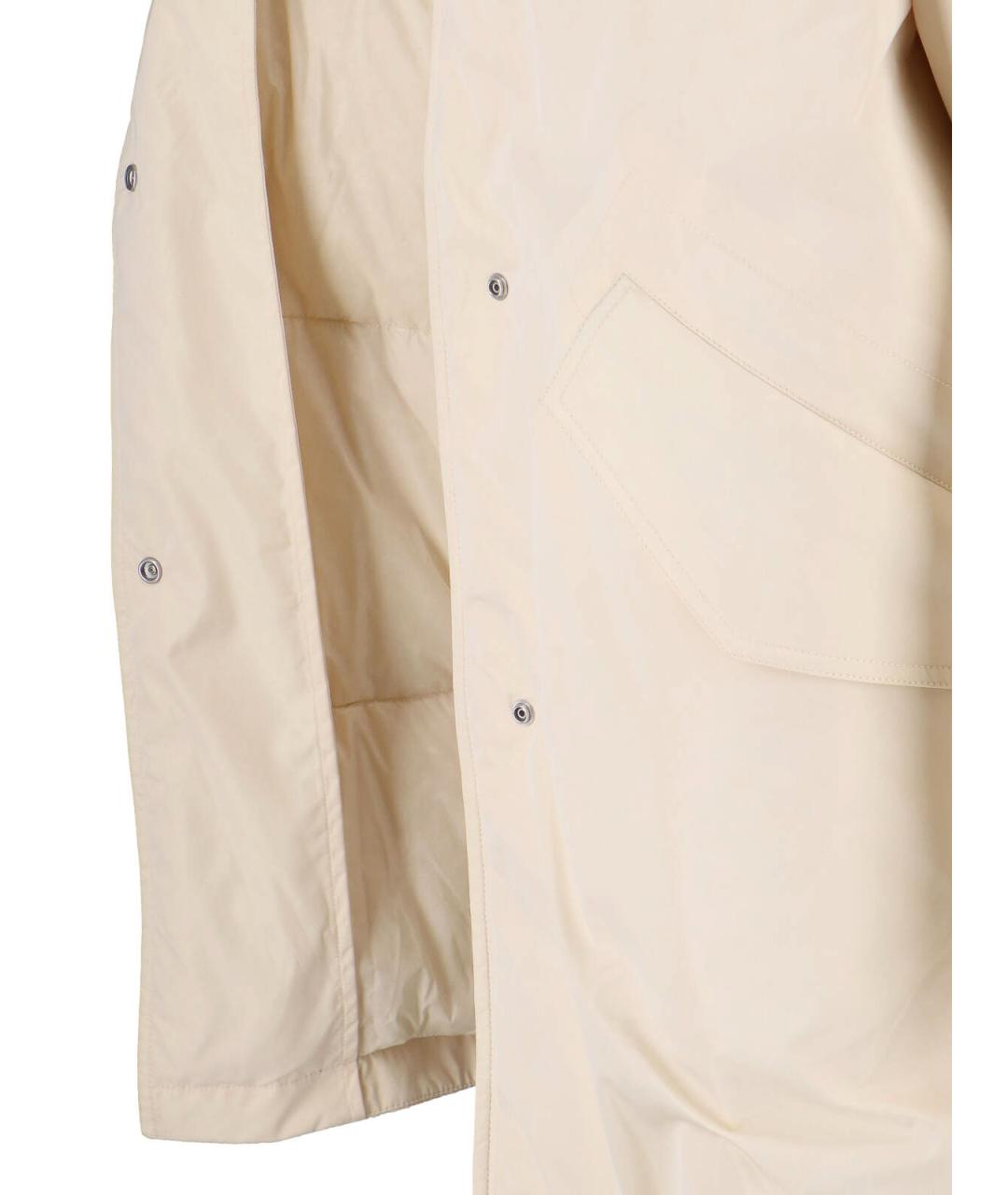 JIL SANDER Белая полиэстеровая парка, фото 4