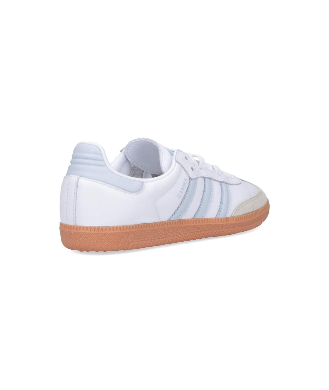 ADIDAS Белые кожаные низкие кроссовки / кеды, фото 4