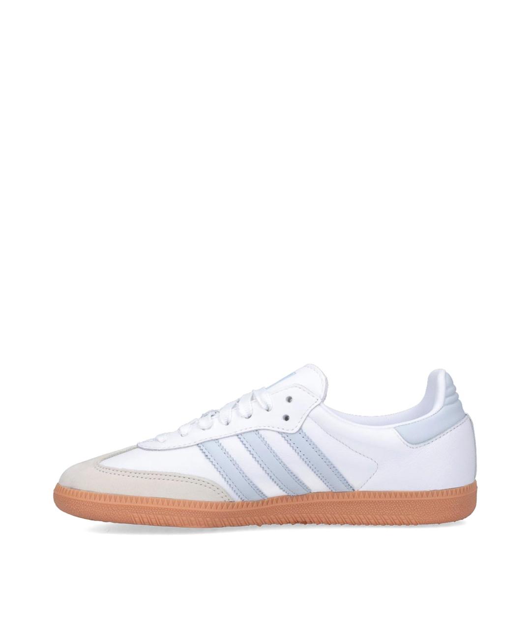 ADIDAS Белые кожаные низкие кроссовки / кеды, фото 3
