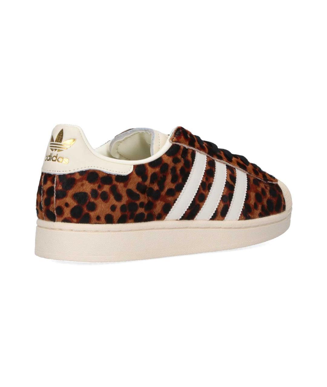 ADIDAS Коричневые кожаные кроссовки, фото 4