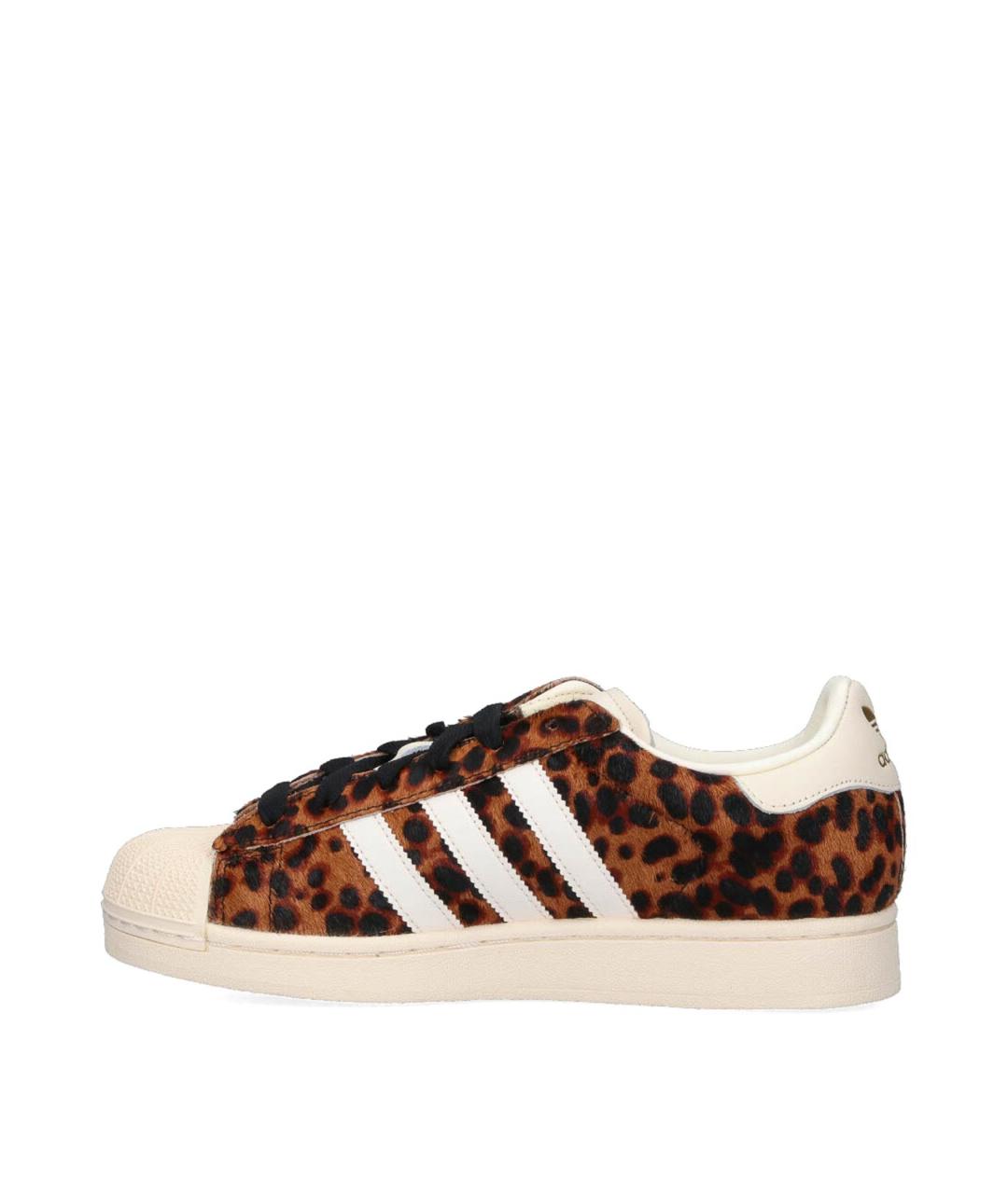 ADIDAS Коричневые кожаные кроссовки, фото 3