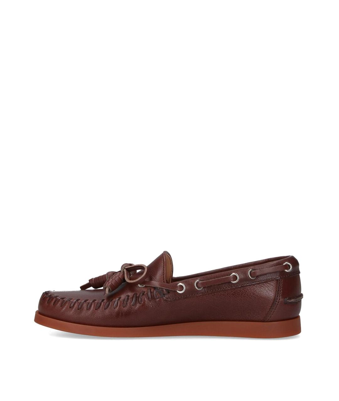 VALENTINO Коричневые кожаные лоферы, фото 3