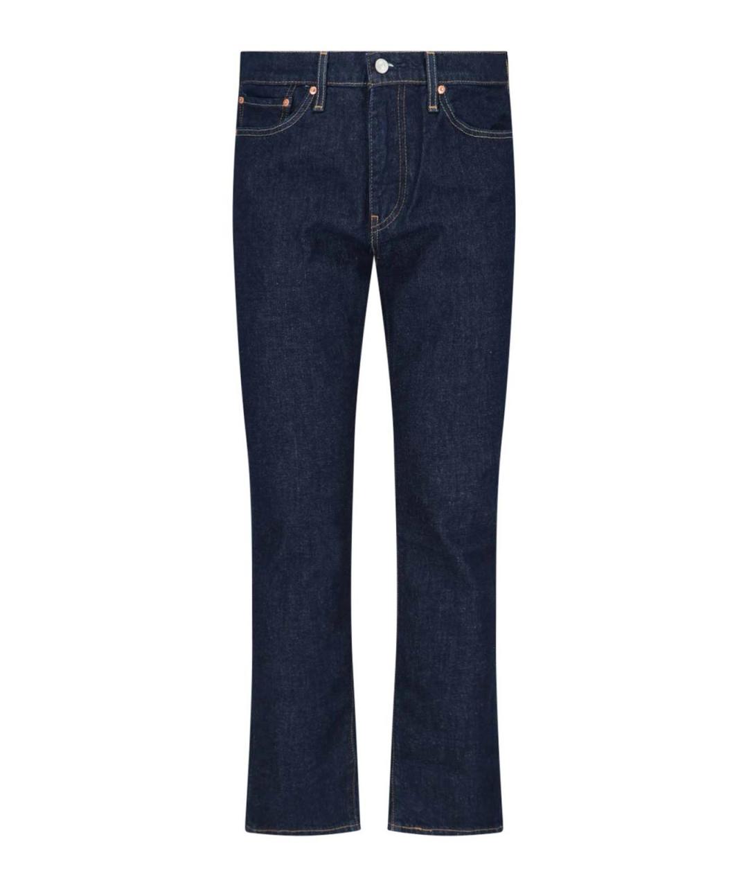 LEVI'S Синие хлопковые прямые джинсы, фото 1