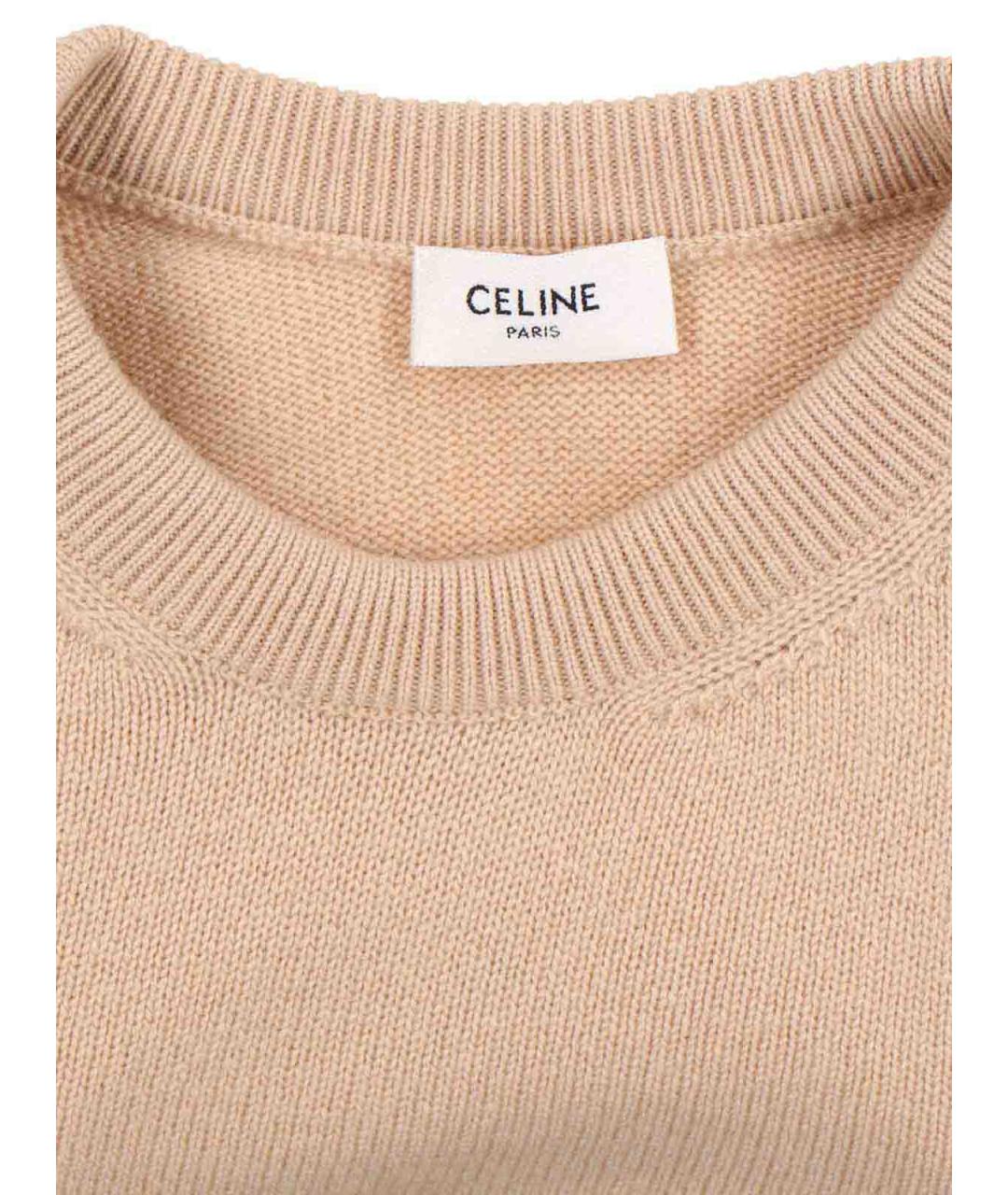 CELINE Бежевая кашемировая майка, фото 3