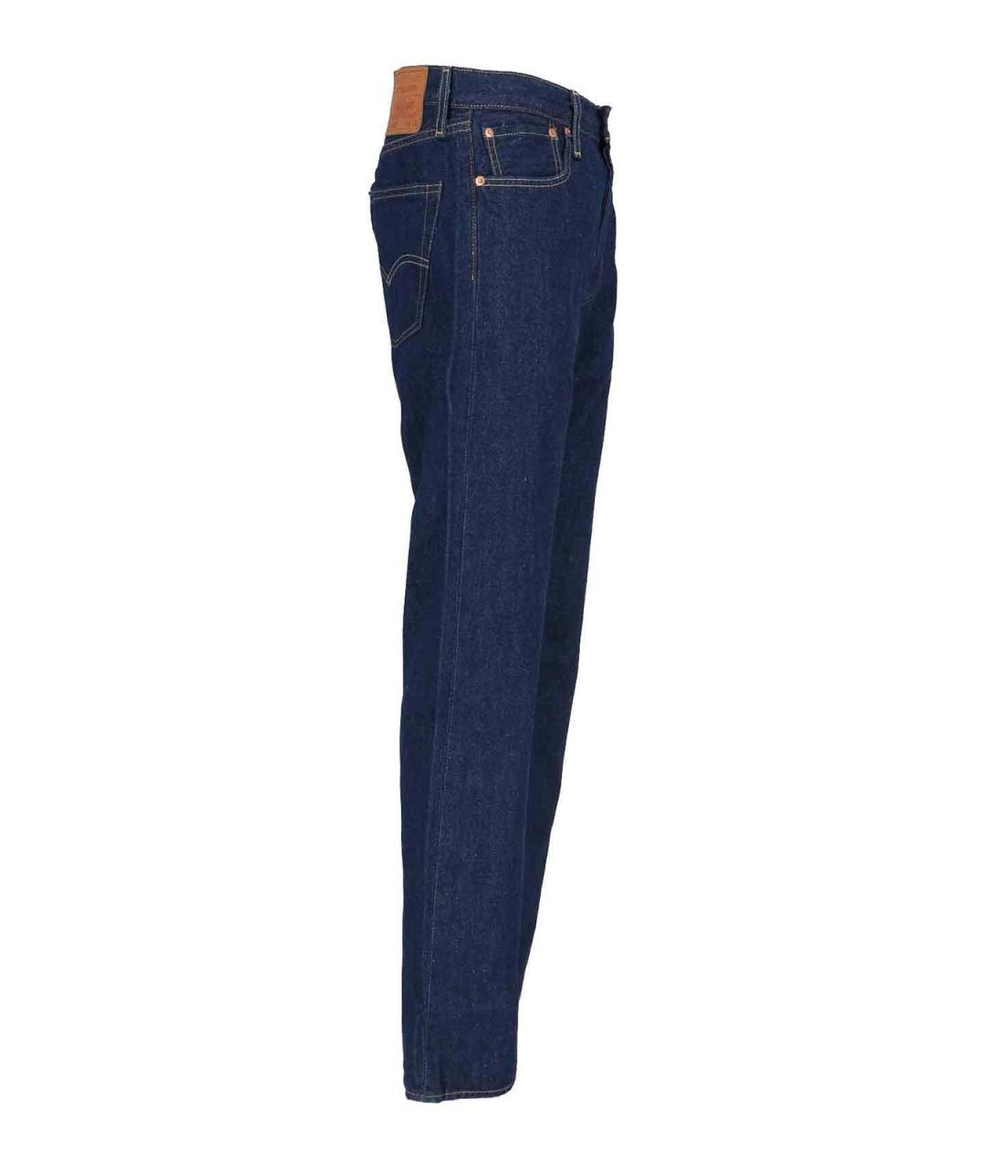 LEVI'S Синие хлопковые прямые джинсы, фото 3