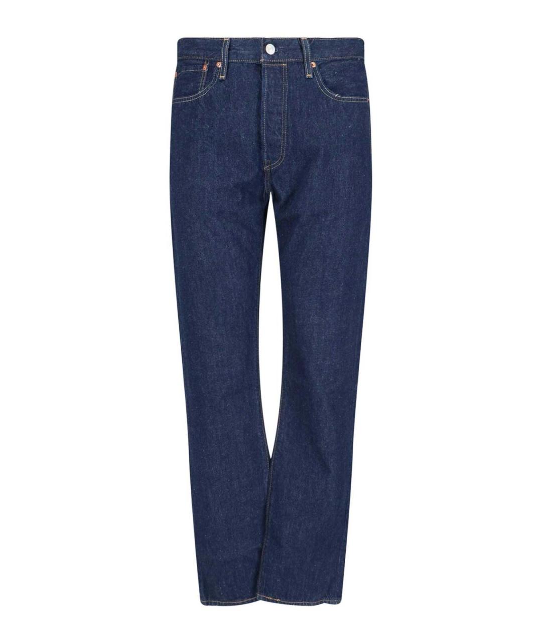 LEVI'S Синие хлопковые прямые джинсы, фото 1