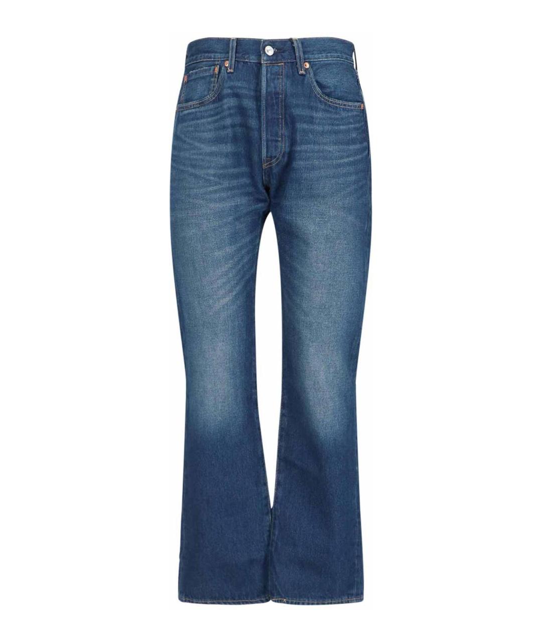 LEVI'S Синие хлопковые прямые джинсы, фото 1