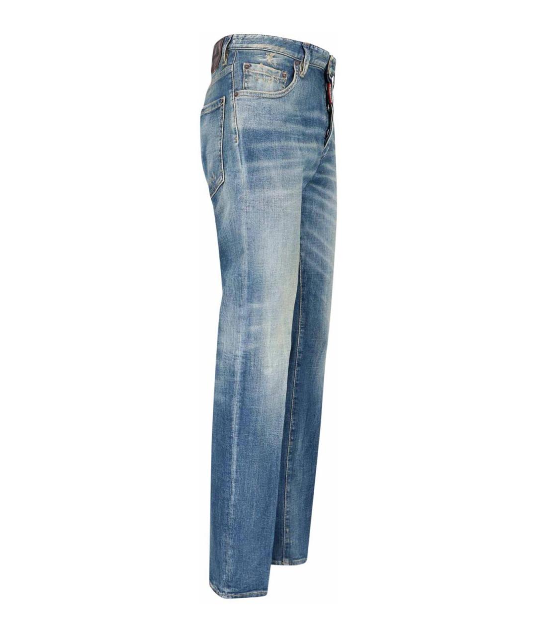 DSQUARED2 Синие прямые джинсы, фото 3