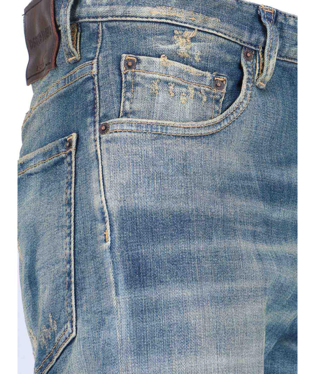 DSQUARED2 Синие прямые джинсы, фото 4