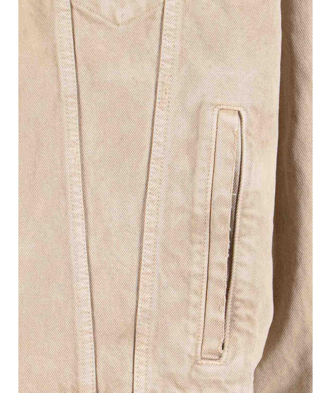 BALENCIAGA Бежевая хлопковая куртка, фото 4