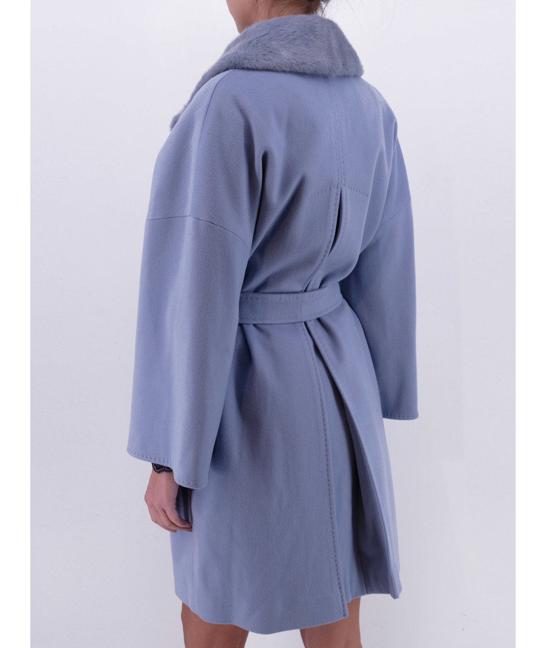 HERESIS Голубое шерстяное пальто, фото 3