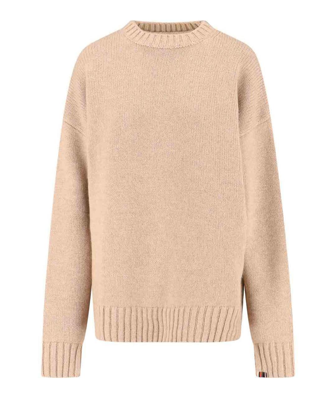 EXTREME CASHMERE Бежевый кашемировый джемпер / свитер, фото 1