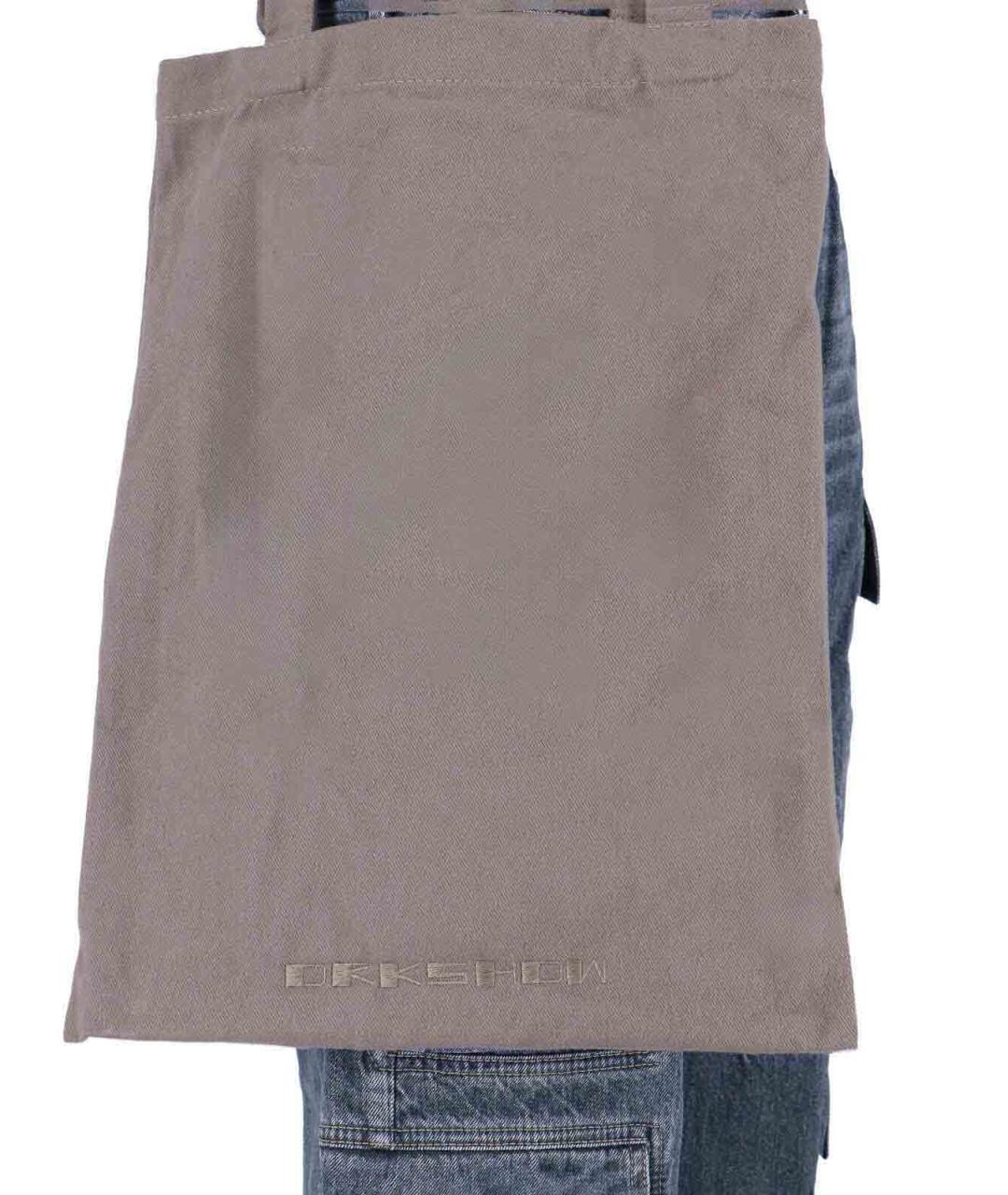 RICK OWENS Синие хлопковые джинсы, фото 4