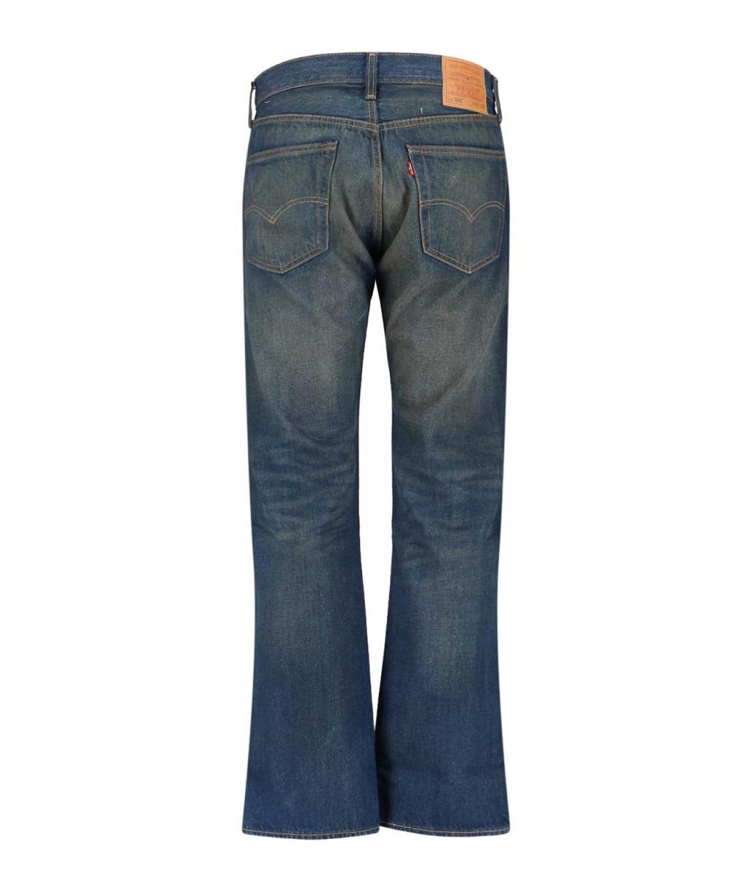 LEVI'S Синие хлопковые прямые джинсы, фото 2