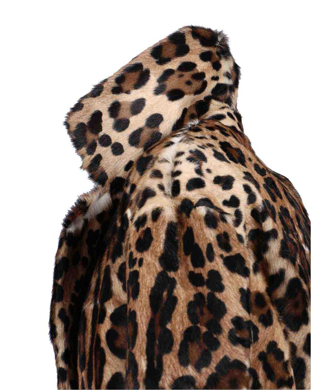 DOLCE&GABBANA Мульти меховое пальто, фото 4