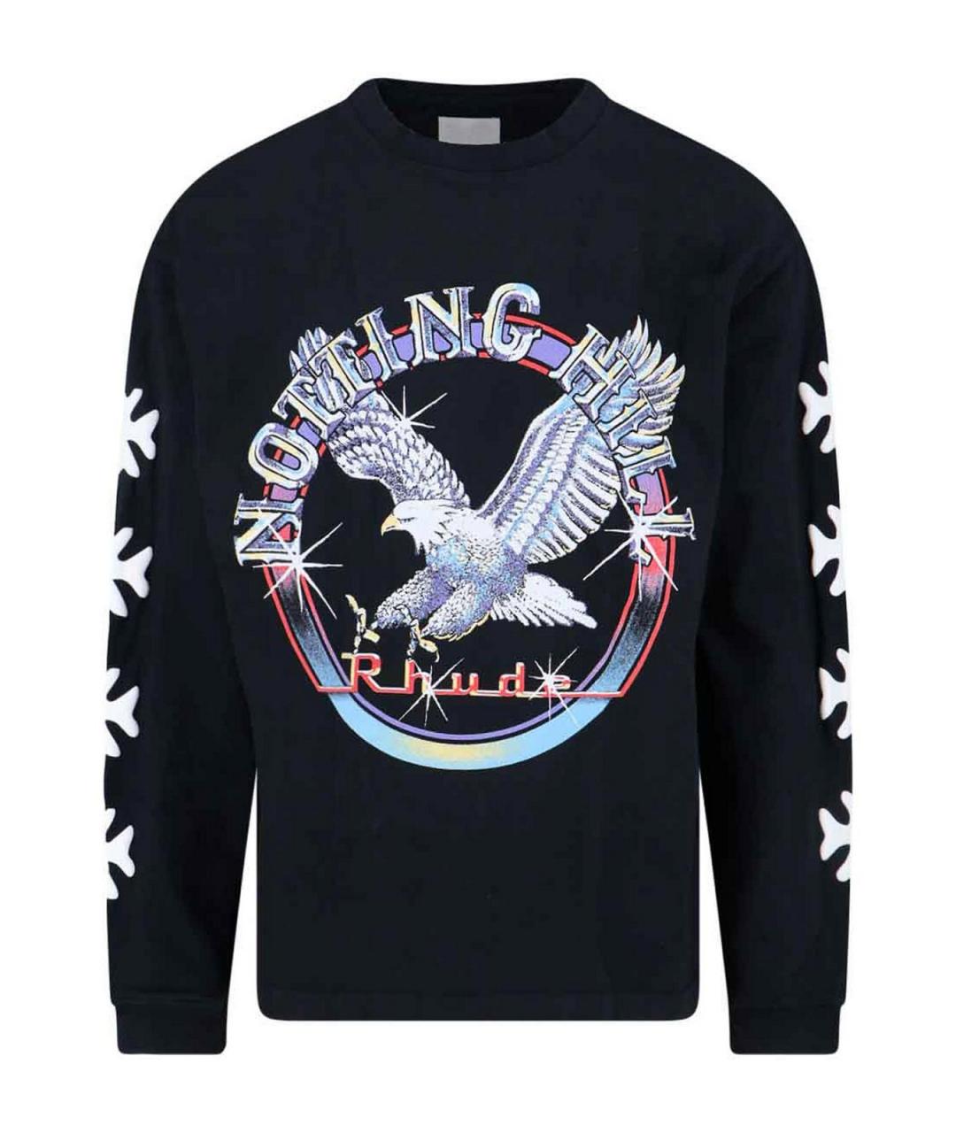 RHUDE Черный хлопковый джемпер / свитер, фото 1