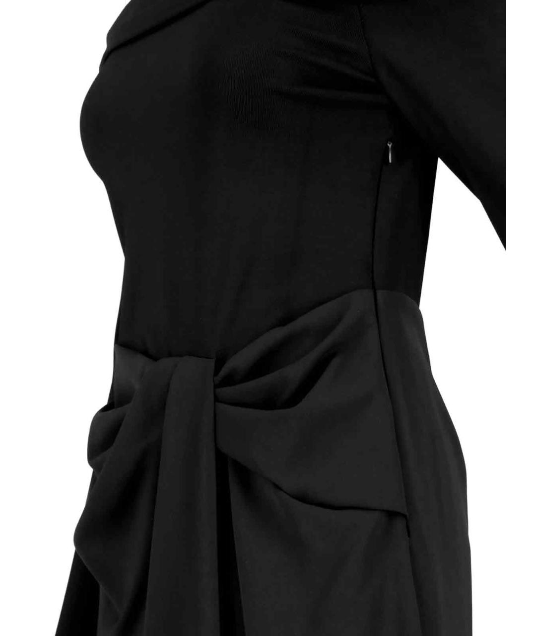 RALPH LAUREN Черное вискозное платье, фото 3