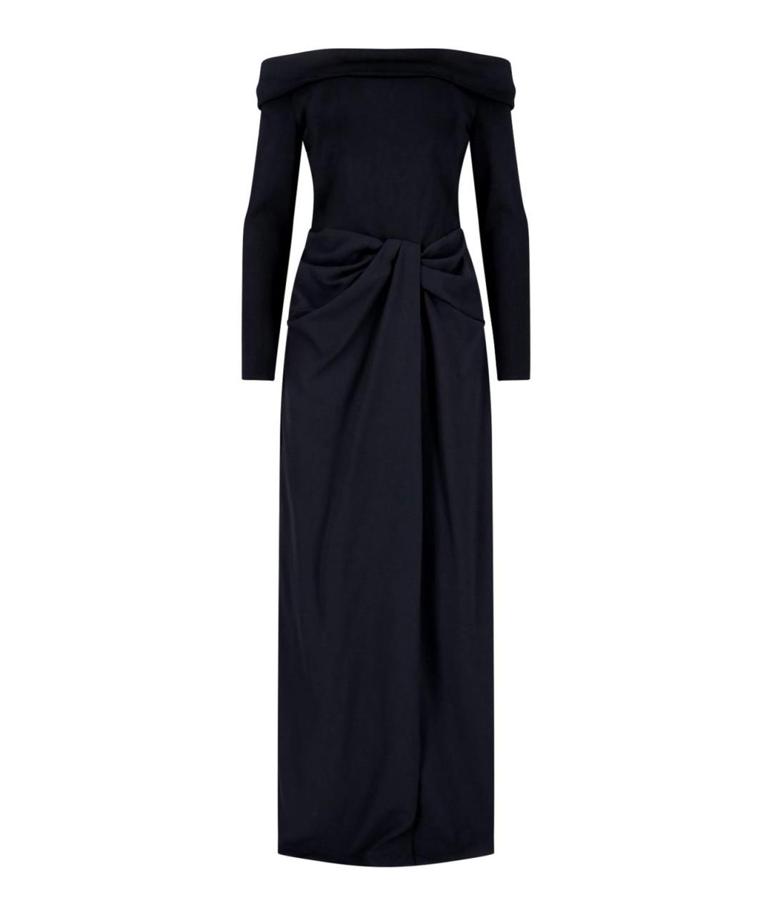 RALPH LAUREN Черное вискозное платье, фото 1
