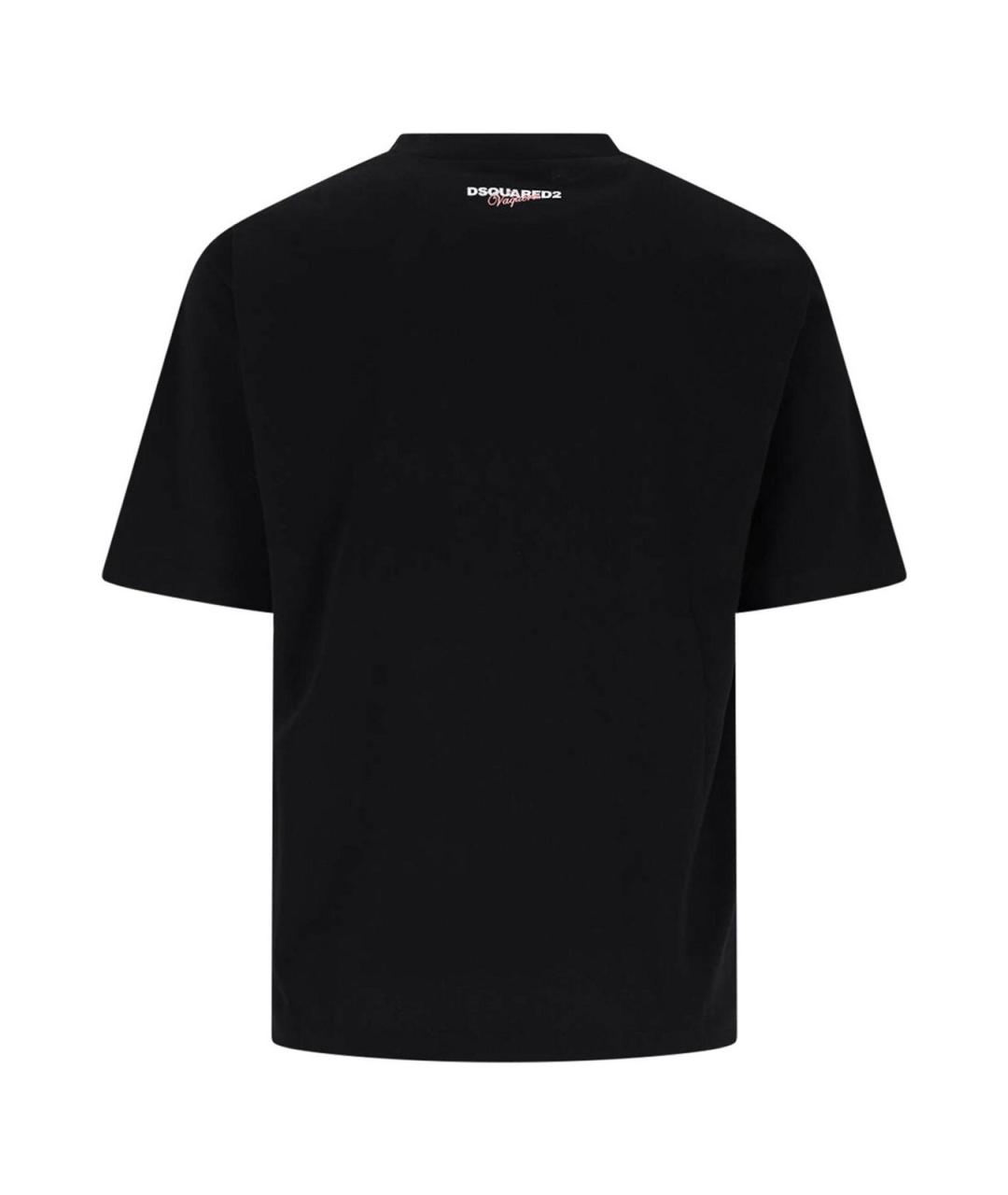 DSQUARED2 Черная хлопковая футболка, фото 2
