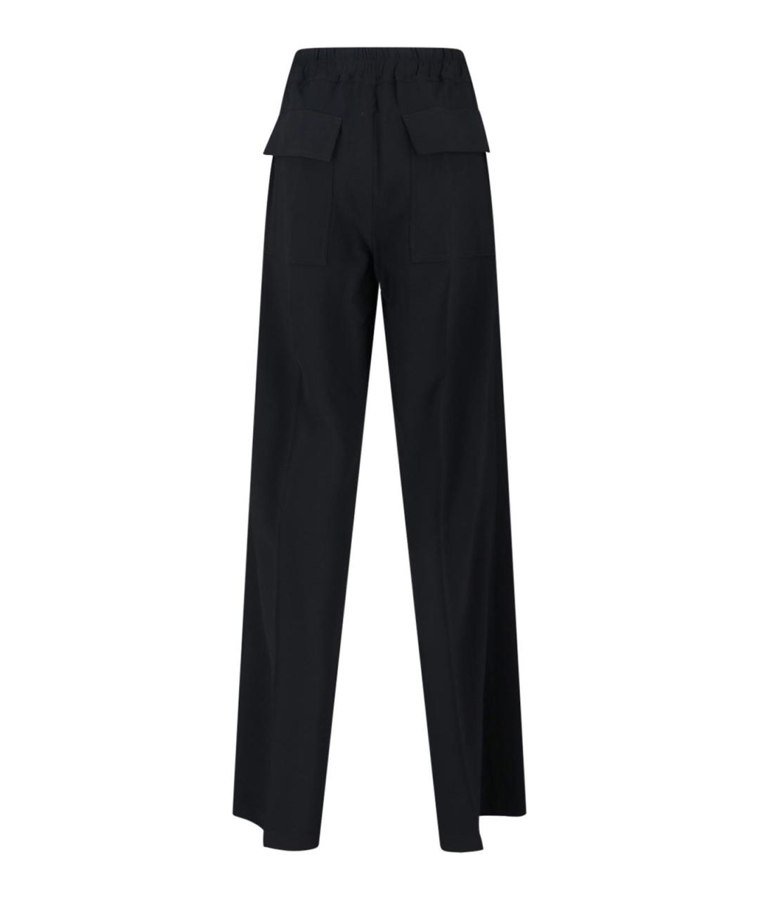 RICK OWENS Черные вискозные спортивные брюки и шорты, фото 2