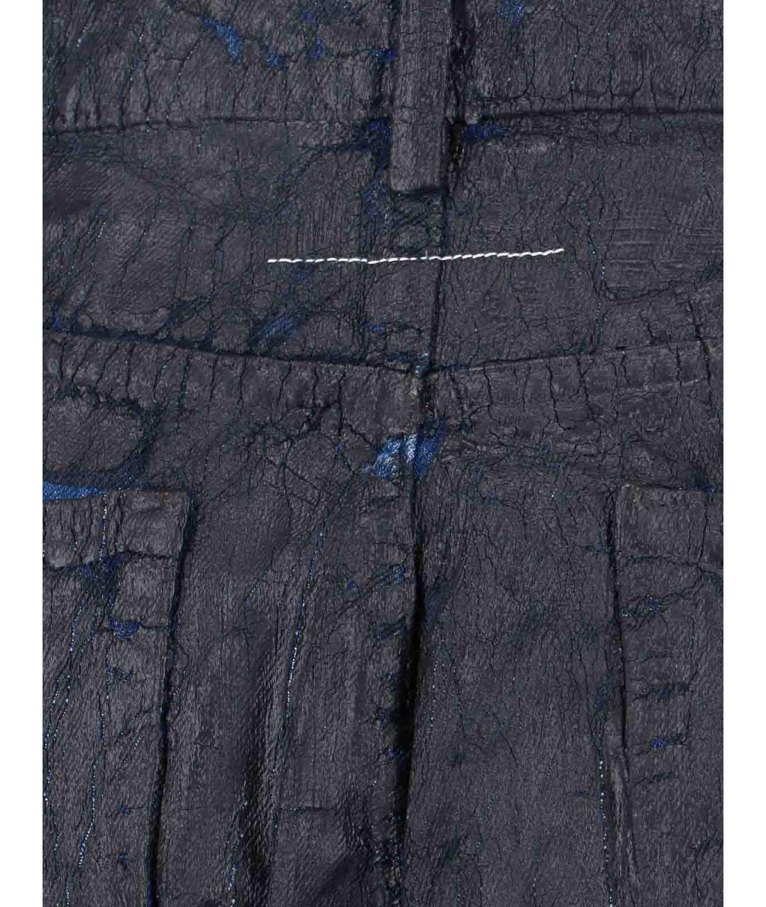 MM6 MAISON MARGIELA Черные хлопковые прямые джинсы, фото 4
