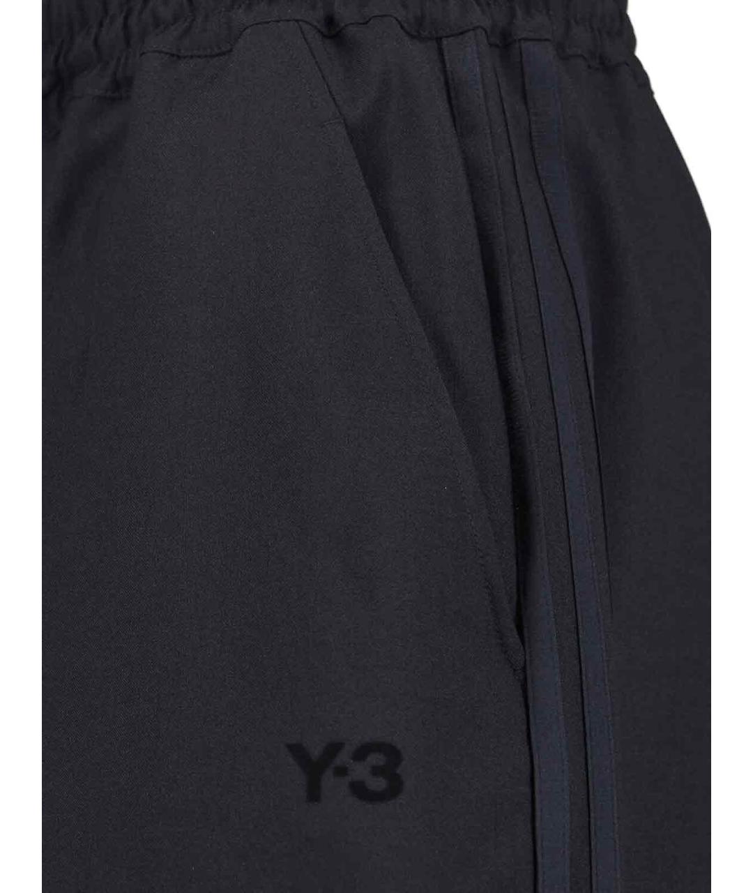Y-3 Черные полиэстеровые спортивные брюки и шорты, фото 4