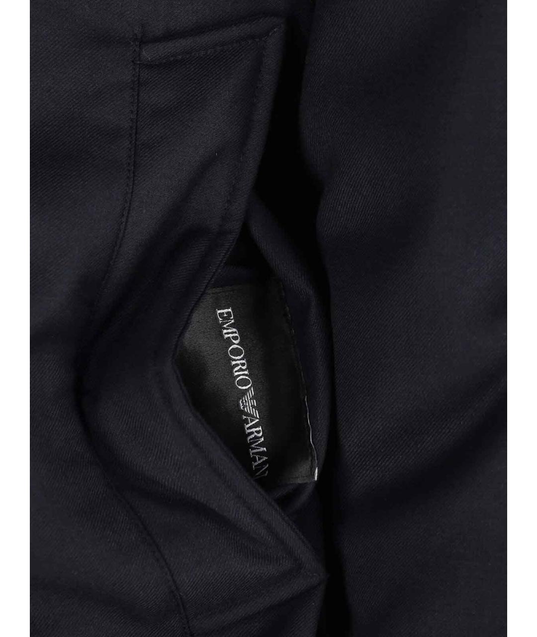 EMPORIO ARMANI Черный шерстяной пуховик, фото 6