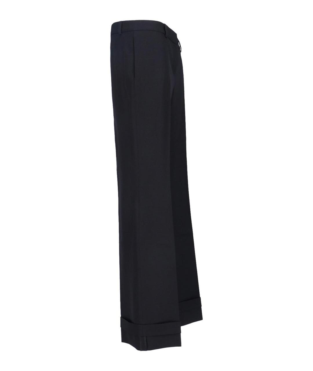 OUR LEGACY Черные шерстяные брюки широкие, фото 3