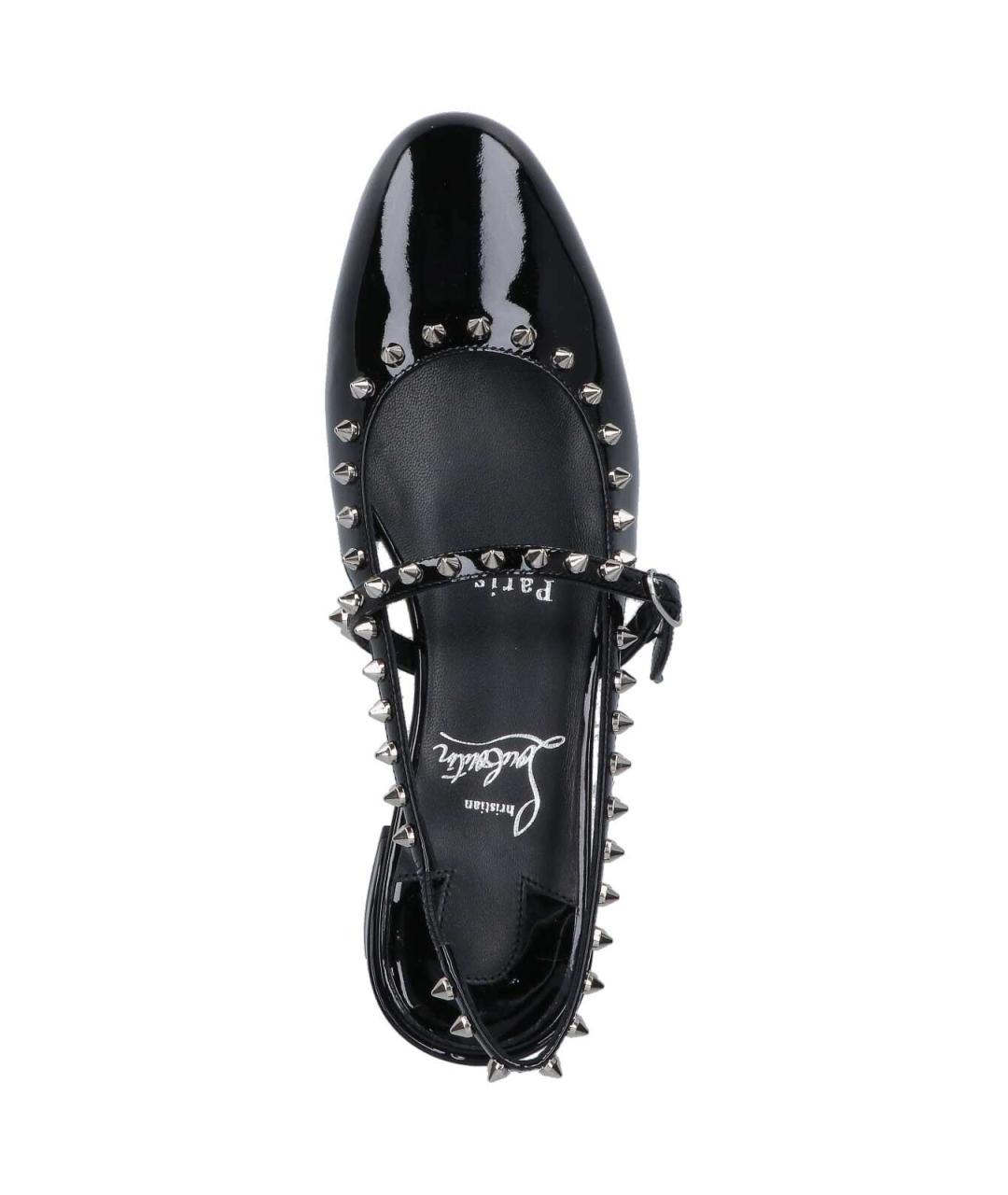 CHRISTIAN LOUBOUTIN Черные резиновые туфли, фото 5